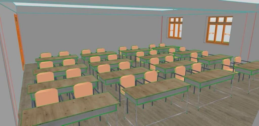 Proposed Classroom of Olians Pristine Academy for students on free school program