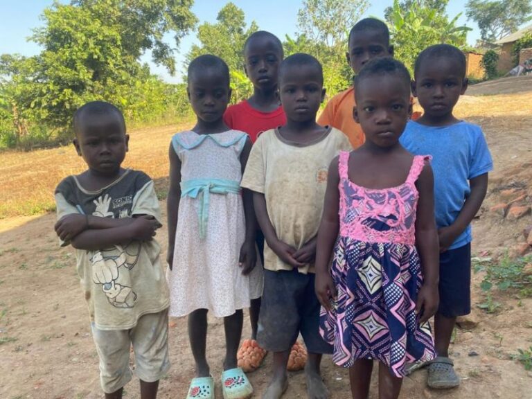 Children participating in a back-to-school support event by OLIANS Pristine Foundation in Uganda